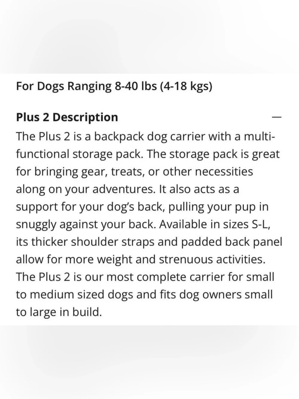 K9 Sport Sack like new